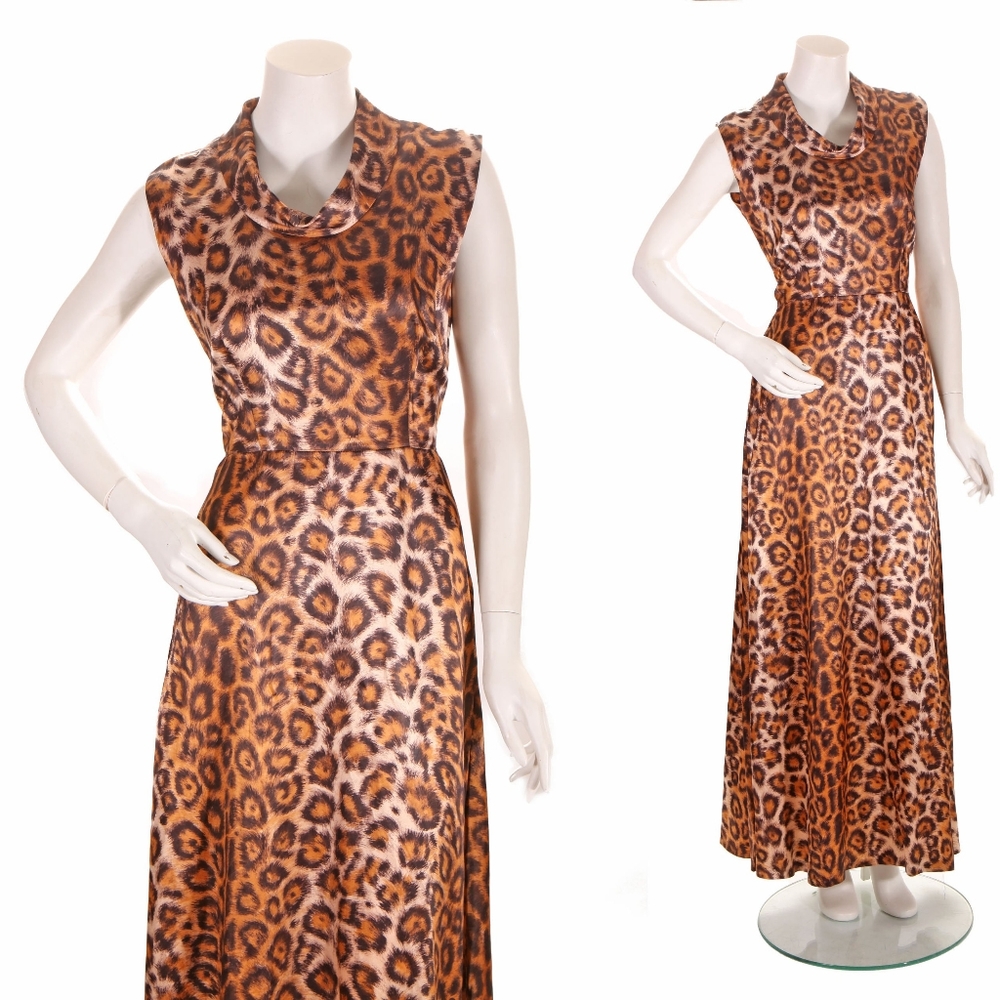 Alice of California Vintage 60s Leopard Maxi-S
